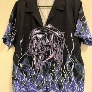 Anime Girl Button up